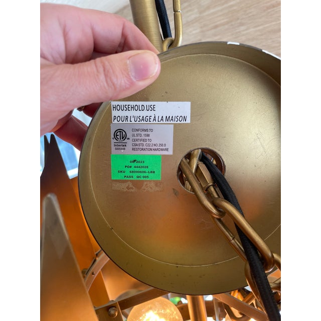 Robert Sonneman Cathedral Chandelier for Restoration Hardware, based on Sonneman’s original circa-1972 design. Made from...