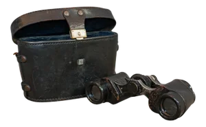 1920s CP Goerz Neo Universal German Binoculars with Case - 2 Pieces