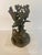 Vintage Art Nouveau Style Grapevine Cast Metal Sculptural Jardinere 8” Tall X 5” Diameter For Sale - Image 9 of 11