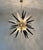 ELECTRICAL SYSTEM ADAPTED FOR US/AU/EU This is a very beautiful Italian Sputnik chandelier made by 51 trasparent and black...