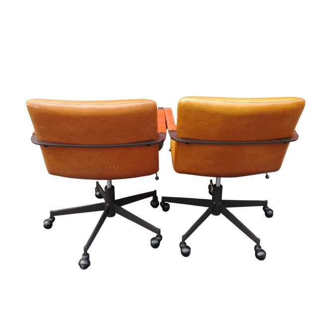 Upgrade Your Conference Room or Collaborative Workspace With a Set of 6 West Elm Cooper MCM Office Chairs. For Sale - Image 11 of 12