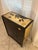 Vintage Mid-Century Chinese Black and Gold Lacquer Cabinet With Mother of Pearl Inlays For Sale - Image 10 of 18