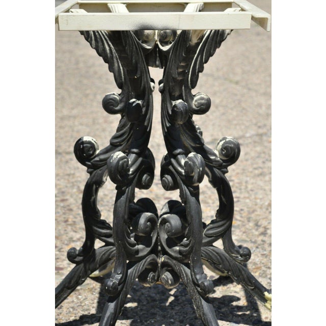Vintage Heavy Cast Iron French Rococo Style Ornate Dining Pedestal Table Base Chairish