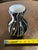 1978 Signed Foster Mid-Century Modern Black & White Cased Art Glass Vase For Sale - Image 4 of 11