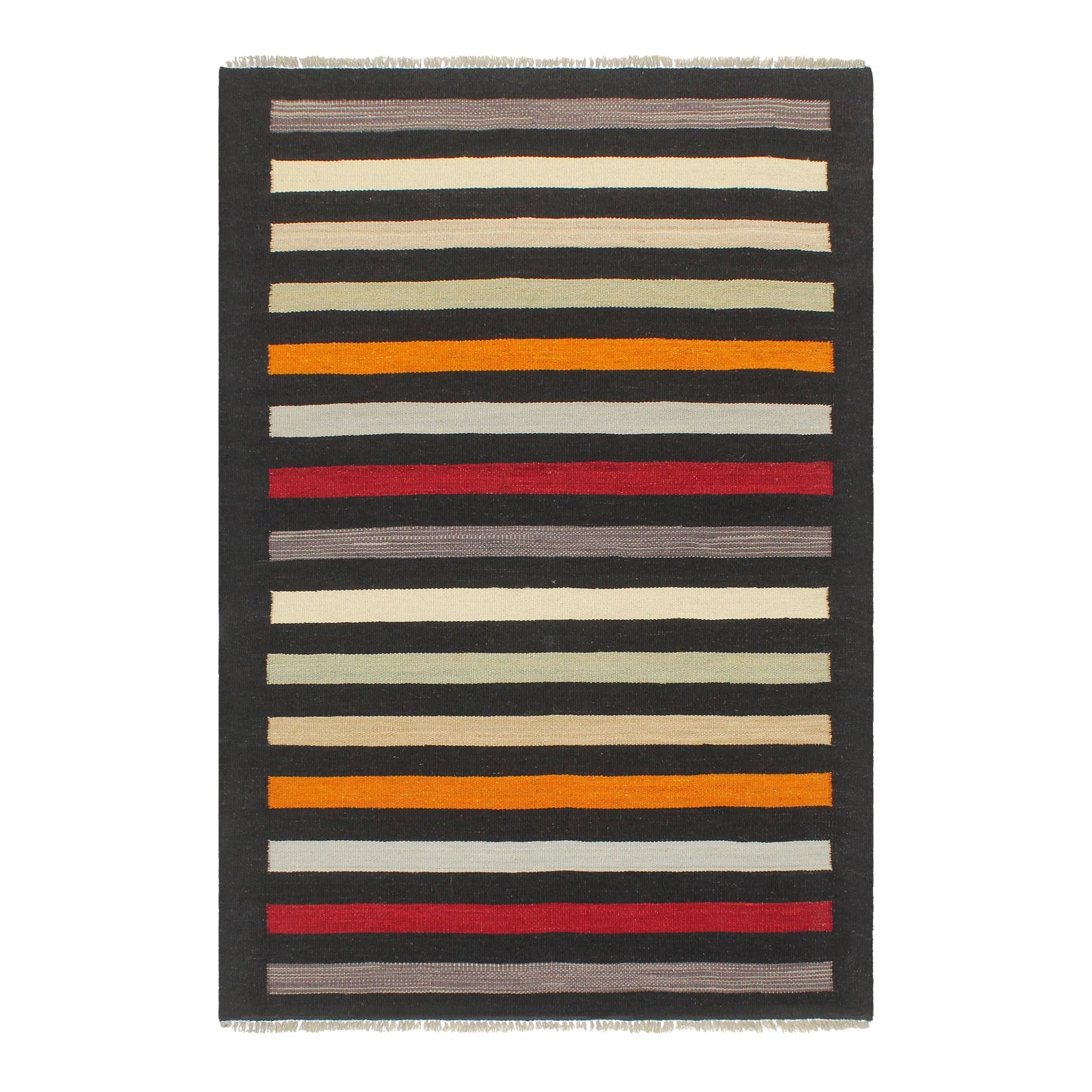 Modern Bauhaus Turkish Kilim HandWoven Area Rug Chairish