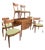 1960s Kipp Stewart for Drexel Declaration Restored 7-Piece Walnut Dining Set For Sale
