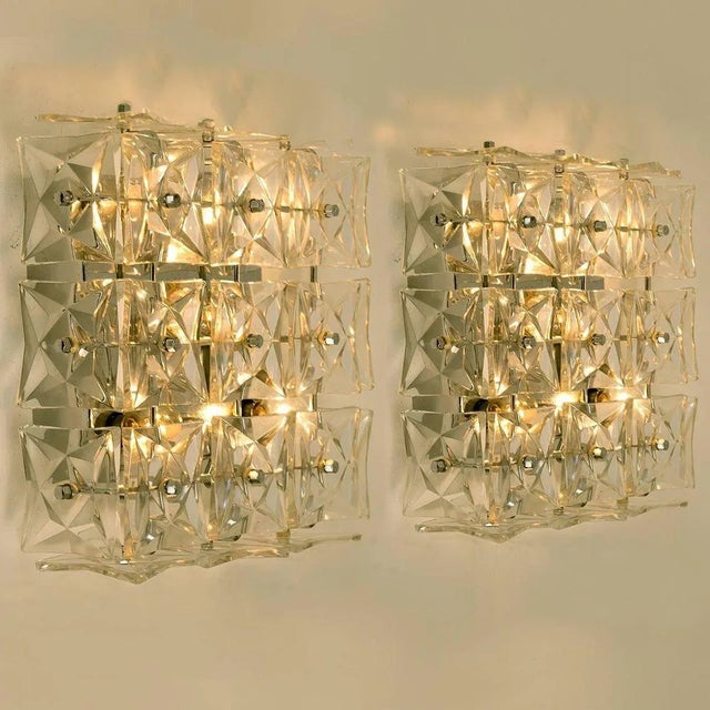 Light Fixtures in Nickel and Crystal Glass from Kinkeldey, 1970s, Set of 5 For Sale - Image 4 of 18