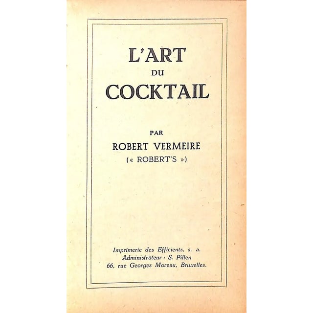 VERMEIRE, Robert [127] pp. Imprimerie des Efficients 1930 6 3/8" x 3 7/8" First edition in French and slightly revised...