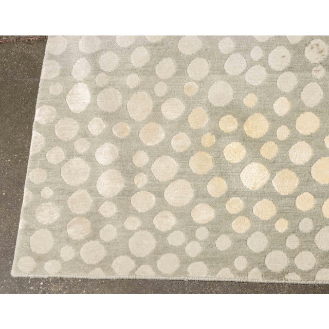 Contemporary "Bubbling Sagebrush" Carpet, 13' 10.75" X 10' For Sale - Image 3 of 10