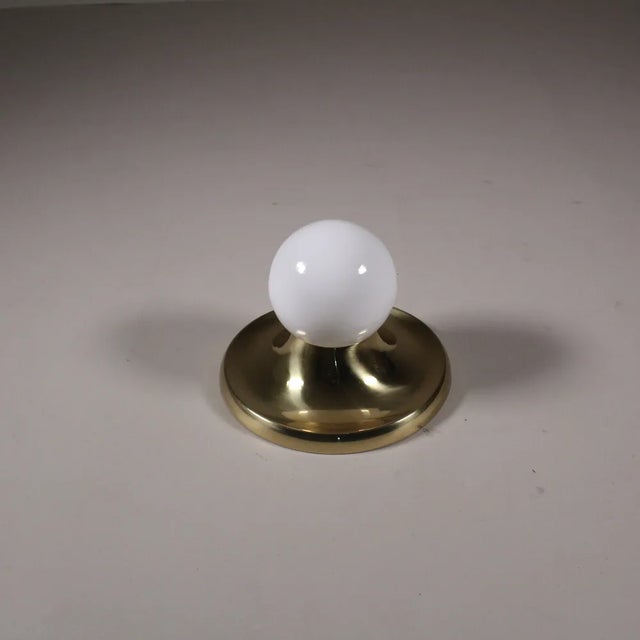 Flos Light Ball Gold Wall Lamp by Achille Castiglioni for Flos For Sale - Image 4 of 6