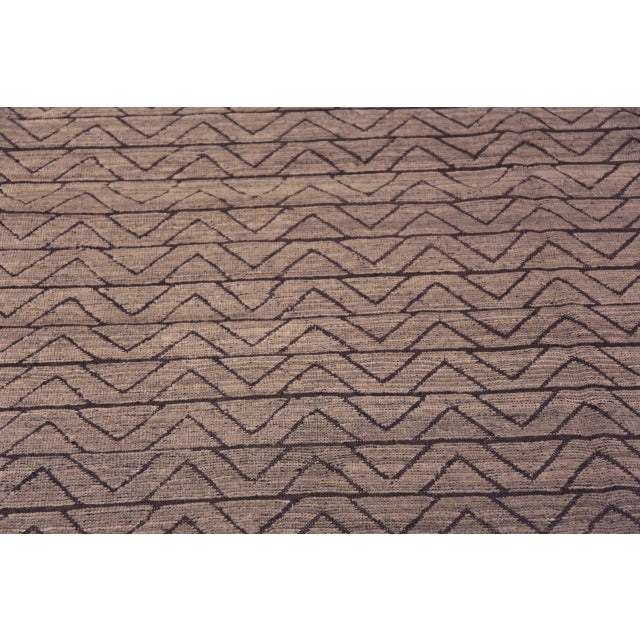 Modern Nazmiyal Collection Geometric Modern Gray Rug For Sale - Image 3 of 8