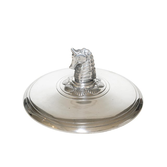 Vintage Georges Briard Coastal SeaHorse and Shell Ice Bucket With Ice Scooper, 1960's For Sale In Miami - Image 6 of 18