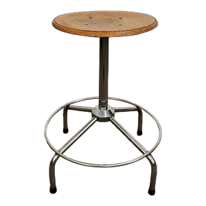 Mid Century Modern Workshop Task Stool Made in Italy