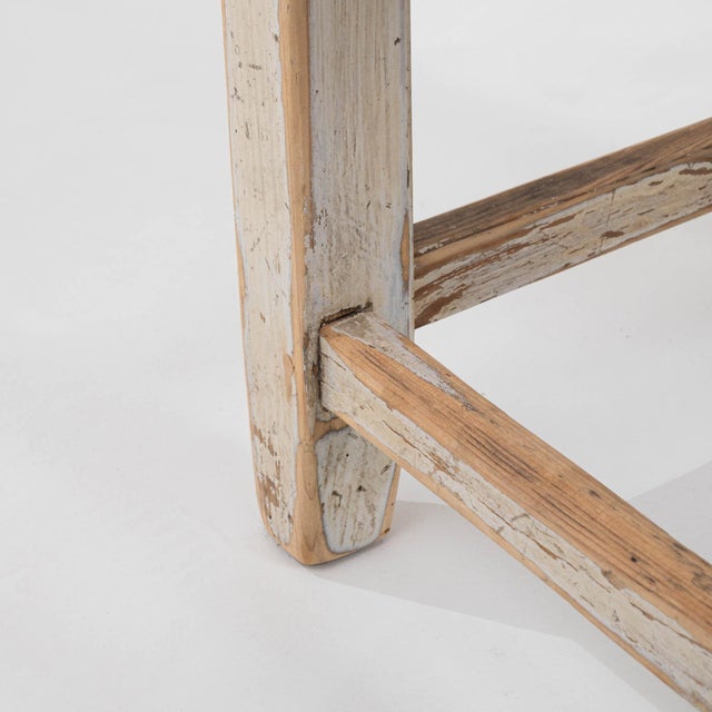 Early 20th Century Central European Wood Patinated Stool For Sale - Image 13 of 18