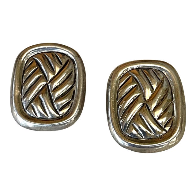 Mexican Modern Sterling Silver Earring William Spratling For Sale