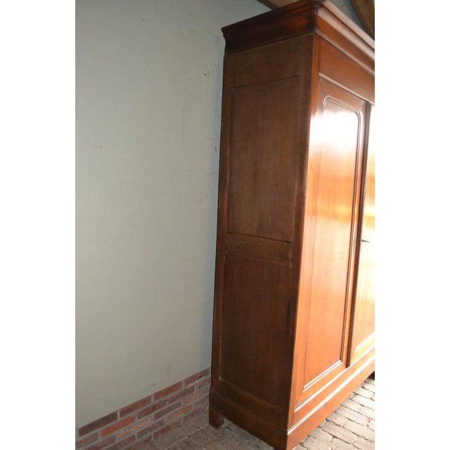 Antique Oak Louis Philippe Cabinet For Sale - Image 6 of 8