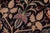1990s Shabby Chic 1990's Floral Pak-Persian Black/Green Wool Rug - 8'2'' X 10'4'' For Sale - Image 5 of 9
