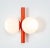 Mid-Century Orbital Wall Light in Orange attributed to Kaiser, Germany, 1970s For Sale - Image 10 of 11