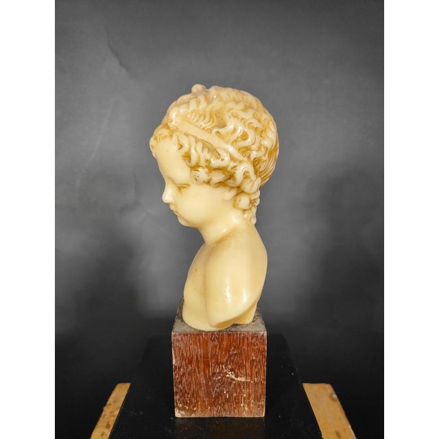 Wax Bust of Child, 1880 For Sale - Image 10 of 14