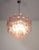 Metal Italian Pink Glass Tube Chandeliers, 1970s, Set of 2 For Sale - Image 7 of 16
