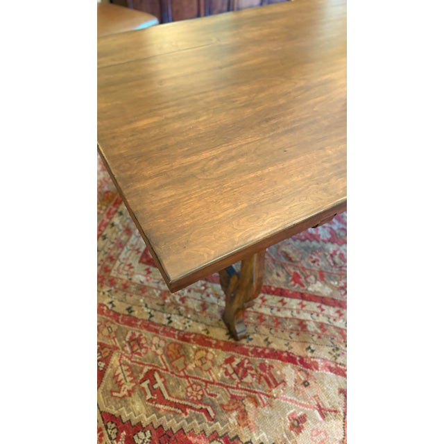 Wood Michael Taylor Walnut Portuguese Dining Table For Sale - Image 7 of 11