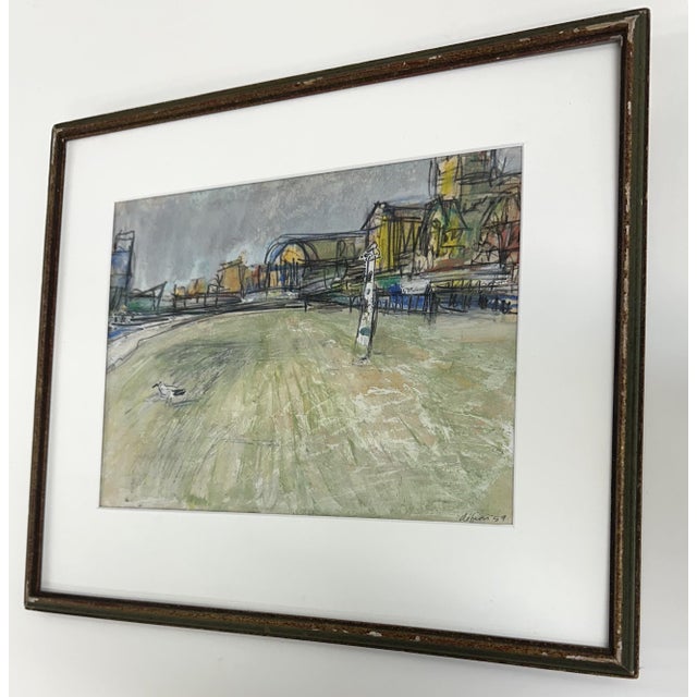 Shabby Chic 1959 Mixed Media Painting by Mid Century Illustrator Lawrence DiFiori For Sale - Image 3 of 10