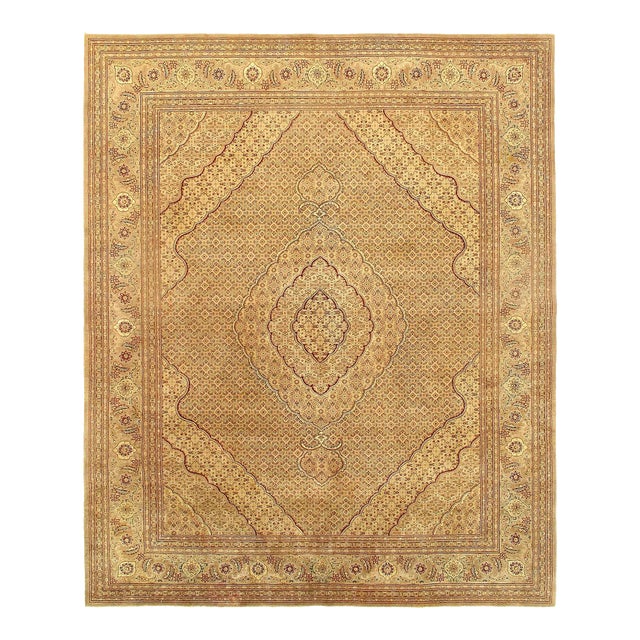 Pasargad DC Genuine Tabriz Fish Design Silk & Wool Pile Rug For Sale