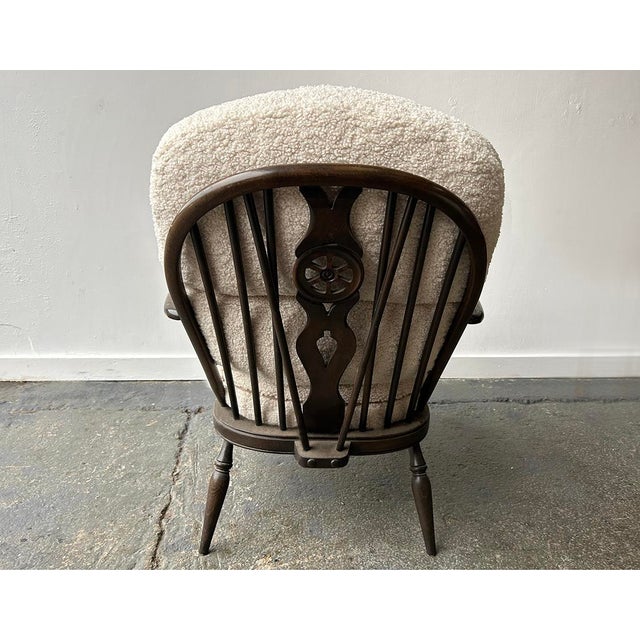 Black Mid-Century Model 994 Golden Dawn Windsor Armchair from Ercol, 1960s For Sale - Image 8 of 12