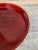 Wood Vintage Asian Red Lacquered Round Serving Tray For Sale - Image 7 of 12
