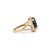 Metal Royal 6.11ct Blue Sapphire Diamond Split-Shank Halo Ring Size 4 in 14k Gold For Sale - Image 7 of 17