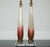 So elegant, these teardrops of CRANBERRY and CREAM, loaded with GOLD flecks, circa 1950's. These are so beautiful in...