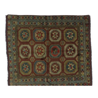 1960s Vintage Square Khotan Rug - 6′9″ × 7′7″ For Sale