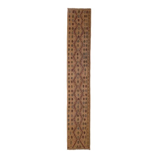 1970s Vintage Handmade Kilim Runner Rug For Sale