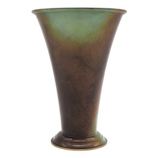 Art Deco Bronze Vase Ystad Metal, 1940s For Sale