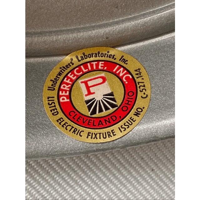 Vintage Perfeclite Inc Light Plate With Socket Flush Mount For Sale In Pittsburgh - Image 6 of 8