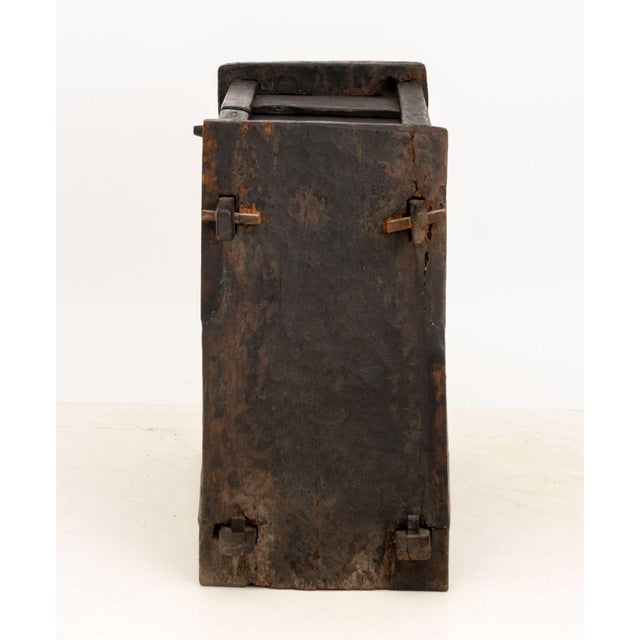 Wood Carved Hardwood Dowry Chest For Sale - Image 7 of 8