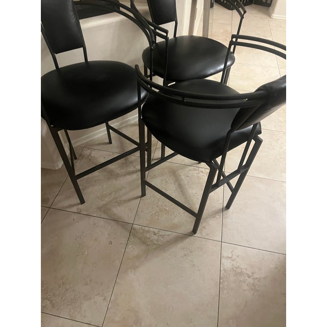 Late 20th Century (circa 1980s–1990s). The sleek, tubular frames embody the minimalistic and geometric shapes popular...