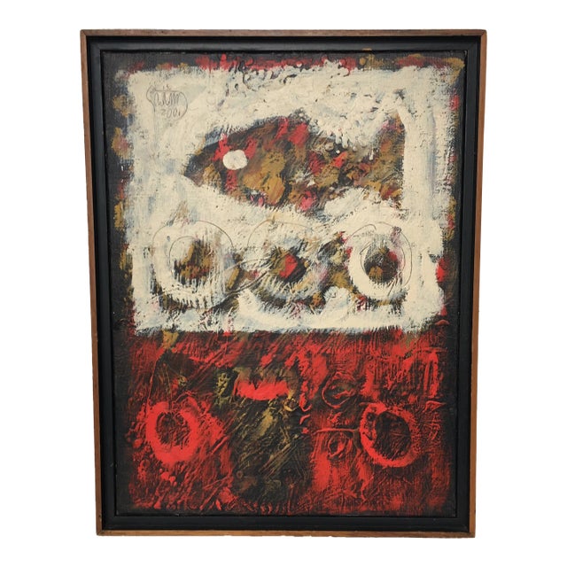 Artist Edgar Gutierrez Original Acrylic on Linen Work of Art For Sale