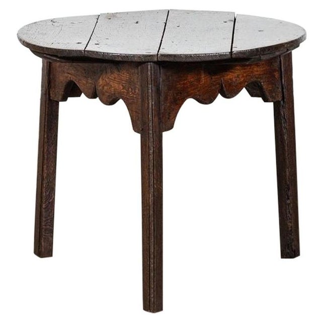 18th Century English Vernacular Oak Cricket Table, 1790 For Sale - Image 13 of 13