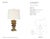 Thomas O'Brien by Visual Comfort Signature Luxor Medium Table Lamp in Museum Brass with Linen Shade Designer: Thomas...