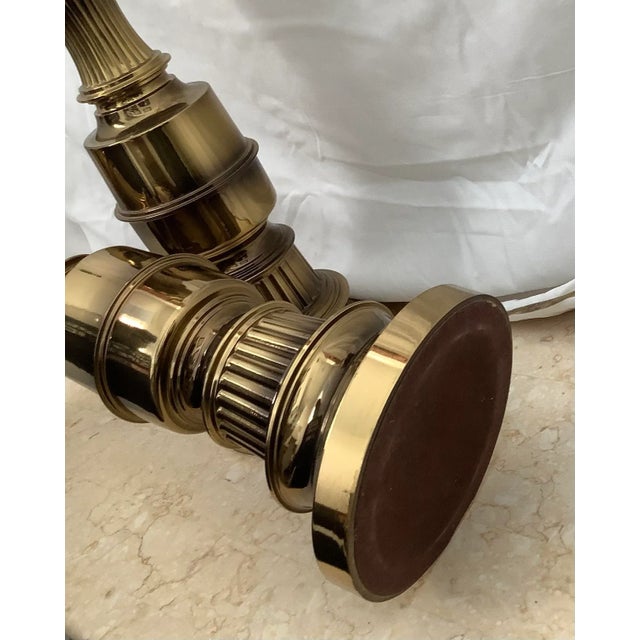 Mid-Century Modern Mid-Century Modern Brass Lamps - a Pair For Sale - Image 3 of 7