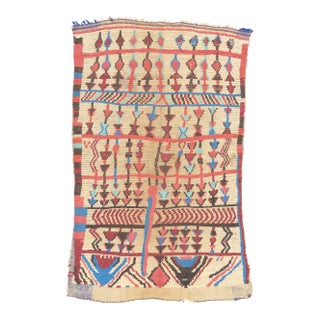 Vintage Moroccan Azilal Rug, 04'07 X 06'09 For Sale