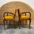 Vintage Bridge Chairs in Mustard Fabric, 1940s, Set of 2 For Sale - Image 4 of 17