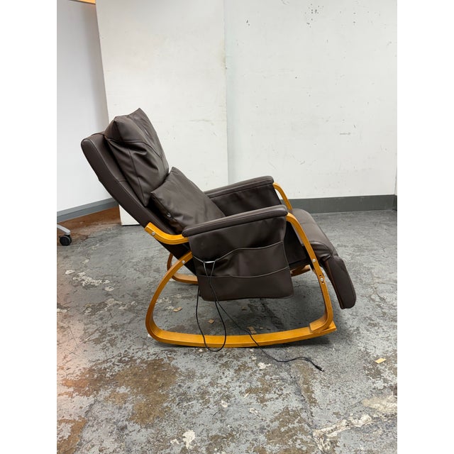 JXP Brown Rocking Massage Chair For Sale In San Francisco - Image 6 of 12