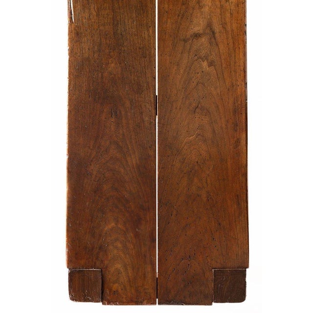 959 Large Solid Cherry Custom Built Dining Table and Two Benches For Sale - Image 10 of 17