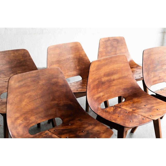 Steiner Tonneau Dining Chairs by Pierre Guariche, Set of 6 For Sale - Image 4 of 18