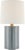 Modern Barbara Barry by Visual Comfort Signature Lakepoint Large Table Lamp in Sky Gray with Linen Shade For Sale - Image 3 of 3