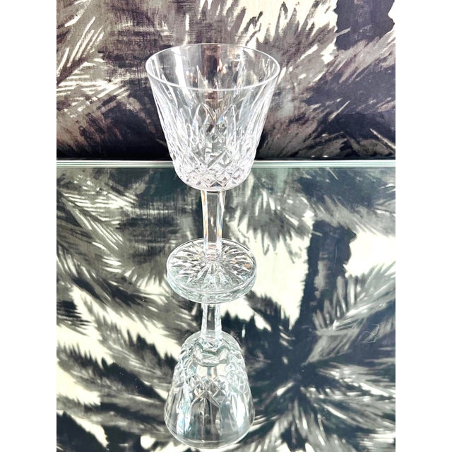 Transparent Vintage Waterford Lismore Crystal Wine Glass, Germany, Circa 1990s For Sale - Image 8 of 9