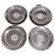 Gold Vintage Art Deco Plates by Rene Lalique, France, 1926, Set of 4 For Sale - Image 8 of 8
