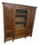 Restoration Brown Walnut Bookcase For Sale